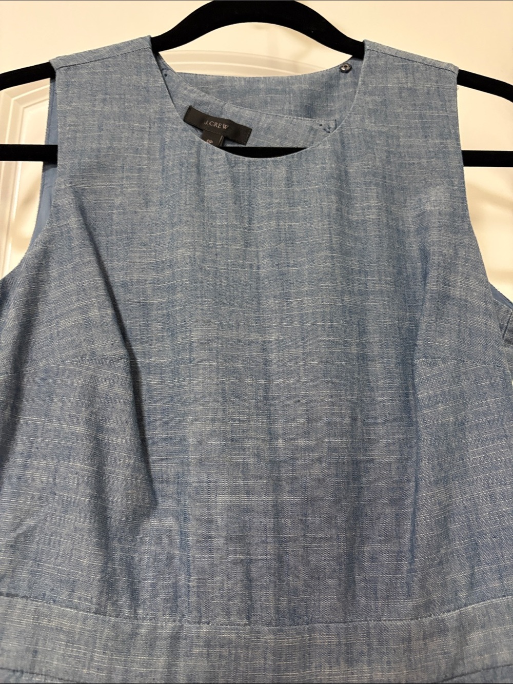 J. Crew Light Chambray Sleeveless Jumpsuit
